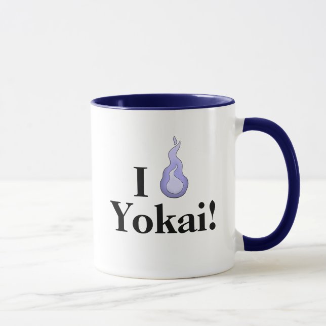 Caneca Eu Amo Yokai! Aplicativo de Apreciação de Monstros (Direita)