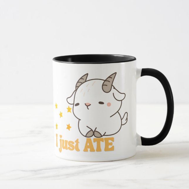Caneca Eu Apenas Comi "Gato Bonito Kawaii Starry Snack Ti (Direita)