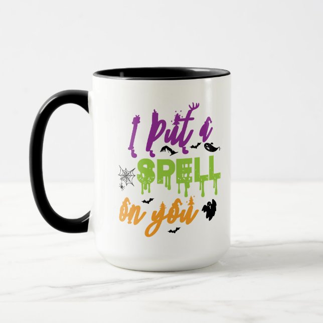 Caneca Eu Coloquei um Feitiço em Você Halloween (Esquerda)