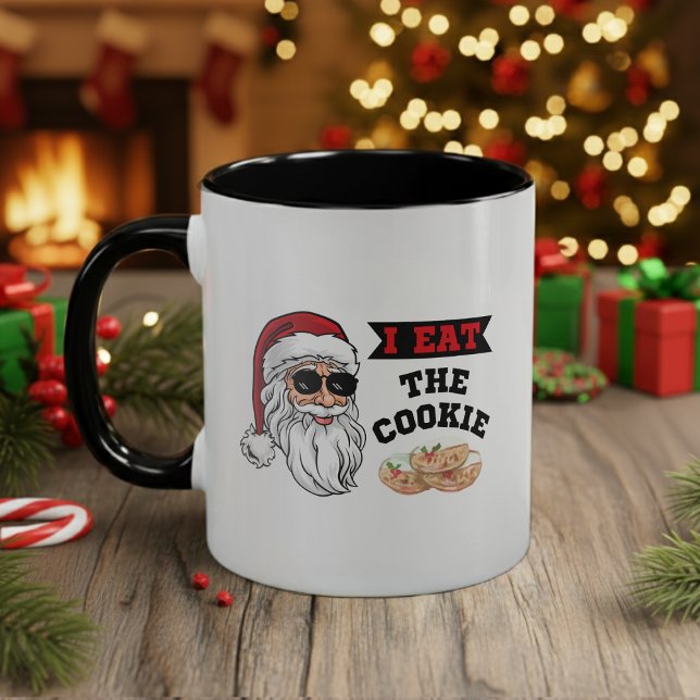 Caneca Eu Comi As Papais noeis De Piada Engraçadas Engraç (I Eat The Cookie Funny Dirty Joke Santa Christmas Mug
)