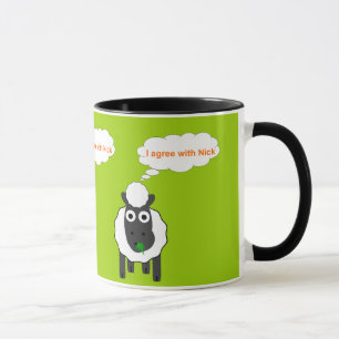 Caneca Eu concordo com a eleição geral política do Rei