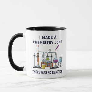 Caneca Eu Conto uma Piada de Química – Não Houve Reação