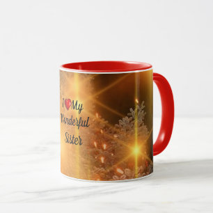 Caneca Eu coração minha irmã maravilhosa