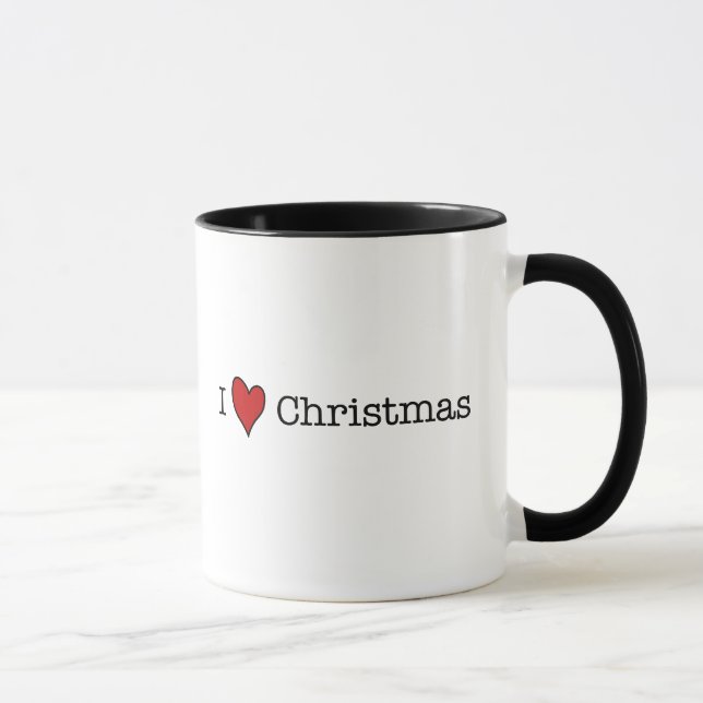 Caneca Eu coração Natal (Direita)