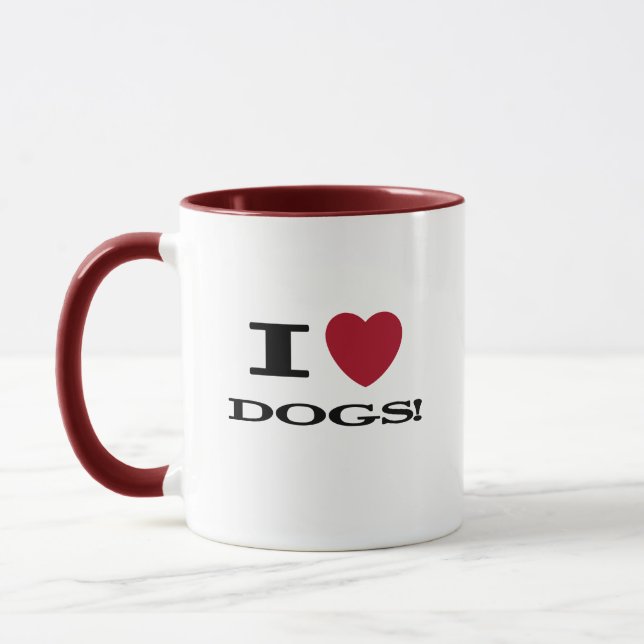 Caneca Eu coração persigo o camiseta e os presentes (Esquerda)