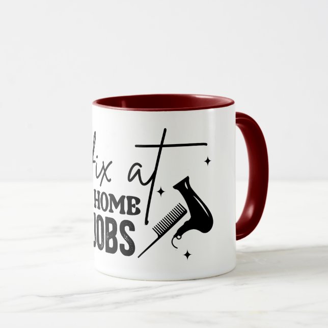 Caneca Eu Corrijo Tonalizações Caseiras - Cabelereiro Div (Frente Esquerda)