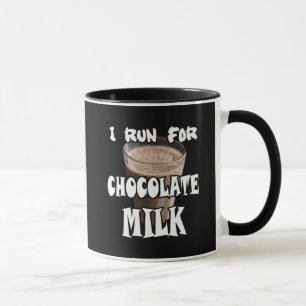 Caneca Eu Corro por Chocolate ao Leite Correndo