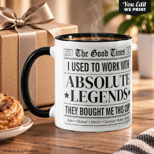 Caneca Eu Costumava Trabalhar Com Lendas Absolutas Aposen