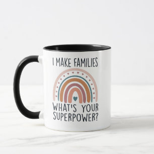 Caneca Eu Crio Famílias Qual é o Seu Superpoder Gestação 