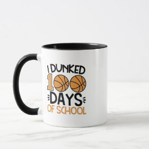 Caneca Eu dava 100 dias de jogador de basquete na escola