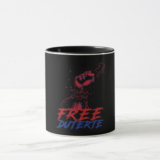 Caneca Eu Defendo Duterte Free DU30 Duterte (Centro)