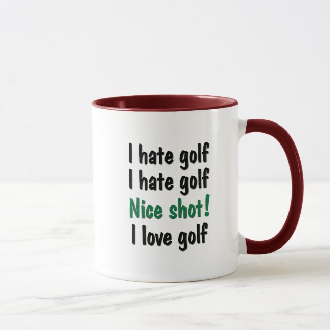 Caneca Eu deio - o golfe do amor (Direita)