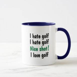 Caneca Eu deio - o golfe do amor