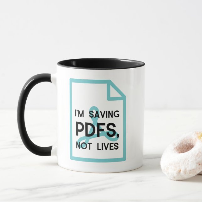Caneca Eu Economizo Pdfs Not Lives Funny (Com Donut)