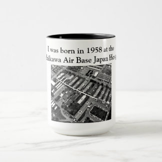 Caneca Eu era nascer em 1958 em Tachikawa AB Japão