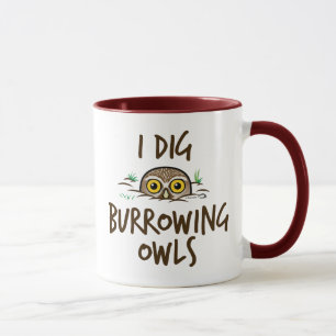 Caneca Eu escavo Burrowing corujas