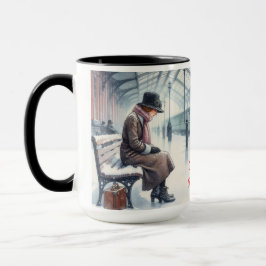 Caneca Eu estarei em casa para a taça de café de Natal