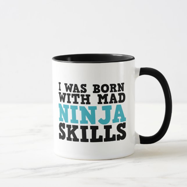 Caneca Eu Estava Nascer De Mad Ninja Skills Mug (Direita)