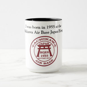 Caneca Eu estava nascer em 1955 na hosp de Tachikawa AB J