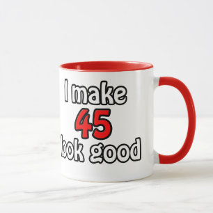 Caneca Eu faço 45 ficar bem