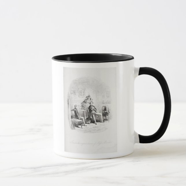 Caneca Eu faço o conhecimento da senhorita. Mowcher (Direita)