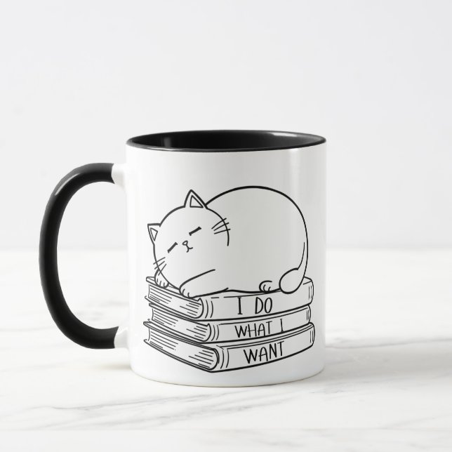 Caneca Eu Faço O Que Quero Design De Citação Engraçado E  (Esquerda)