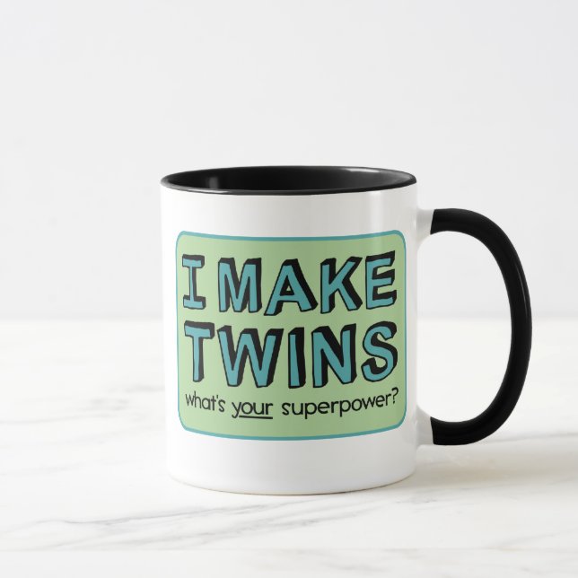 Caneca EU FAÇO TWINS, qual é a sua superpotência? (Direita)