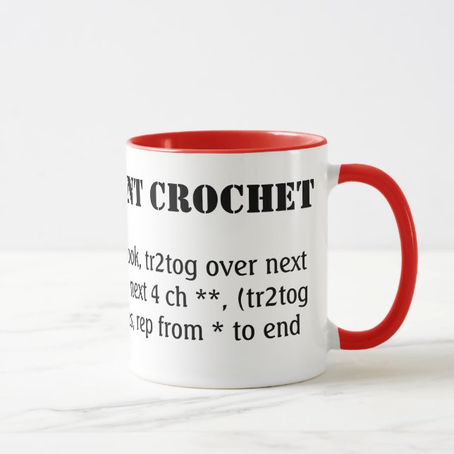 Caneca Eu falo crochê fluente (Direita)