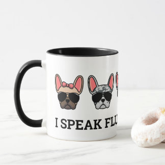 Caneca Eu Falo "Fluent Frenchie Funny French Bulldog Cote
