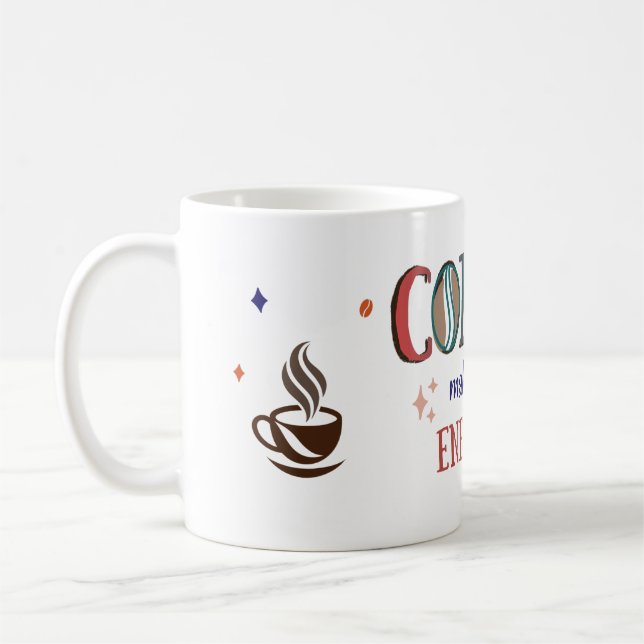 Caneca Eu Fico Energizado Com Café | Amante De Caf (Esquerda)