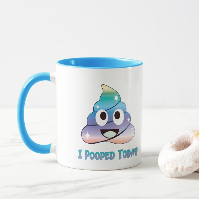 Caneca eu fiz cocô hoje (Com Donut)