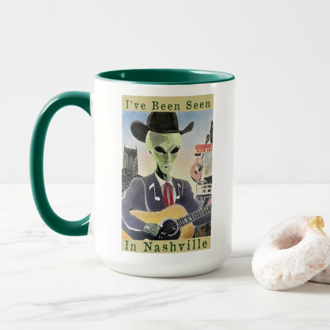 Caneca Eu fui visto em Nashville Mug (Com Donut)