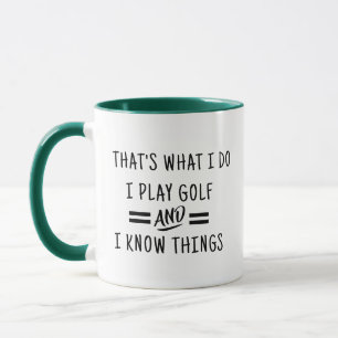 Caneca Eu Golfe Eu Sei Coisas - Xícara de Café Div