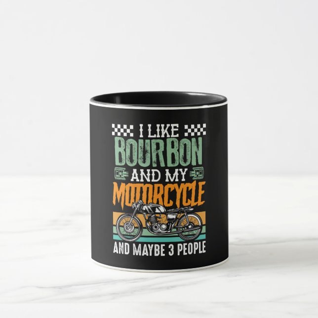 Caneca Eu Gosto De Bourbon E Meu Presente De Moto (Centro)