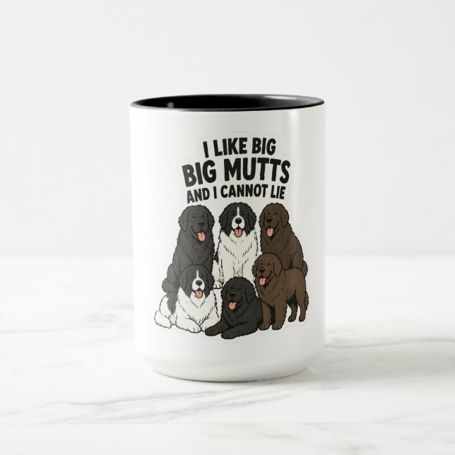 Caneca Eu Gosto de Cães Grandes e Não Posso Mentir (Centro)