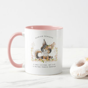 Caneca Eu Gosto de Café, Meu Gato & 3 Pessoas Monograma