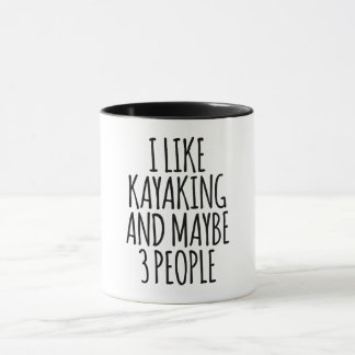 Caneca Eu Gosto De Caiaque E Talvez 3 Pessoas