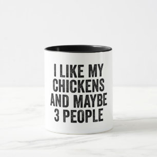 Caneca Eu Gosto De Frango E Talvez 3 Pessoas