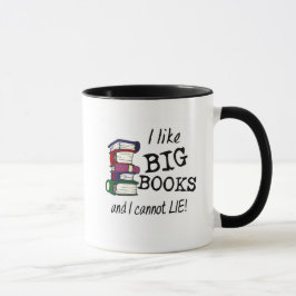 Caneca Eu gosto de grandes livros e não posso mentir!