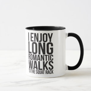 Caneca Eu Gosto De Longas Caminhadas Românticas Para O Ra