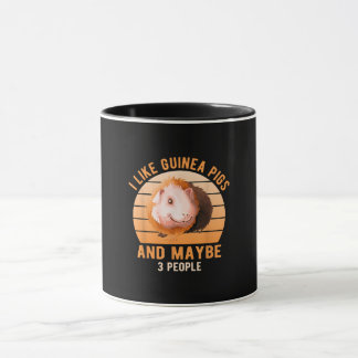 Caneca Eu Gosto De Porcos Da Guiné Cavy Sobre Guiné Porco