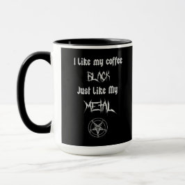 Caneca Eu Gosto Do Meu Café Preto Assim Como A Minha Cane
