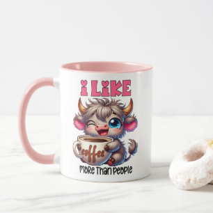 Caneca Eu Gosto Mais de Café do que de Pessoas 