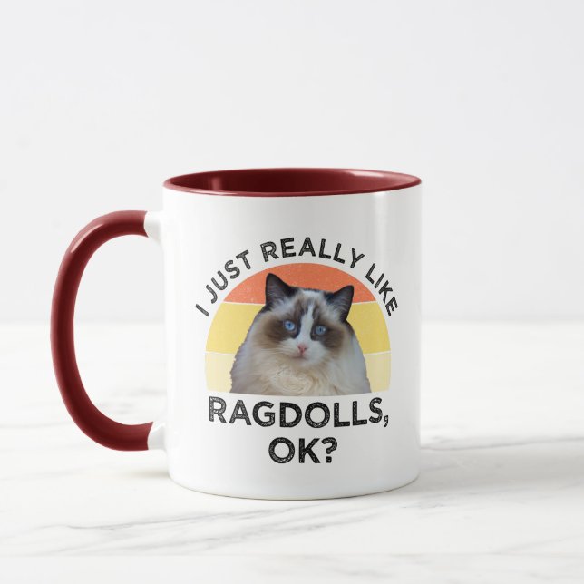 Caneca Eu Gosto Muito De Ragdolls, OK? (Esquerda)