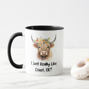 Caneca Eu Gosto Muito De Vacas, OK? Vaca