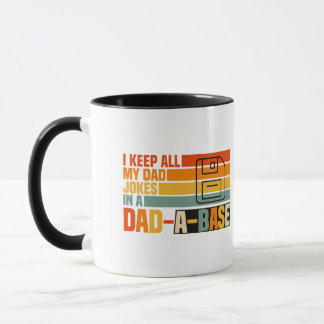 Caneca Eu Guardo Todas as Minhas Piadas de Pai Em Uma Bas