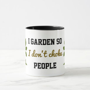 Caneca Eu jardim para não sufocar pessoas