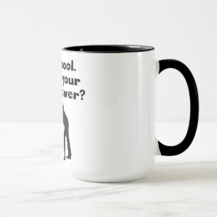 Caneca Eu jogo o poder super da piscina