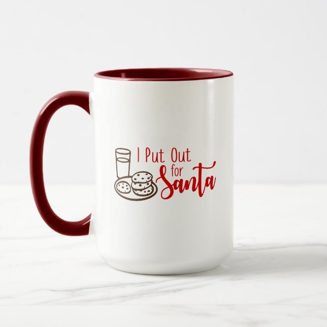 Caneca Eu Me Ofereci Para Papai Noel, Natal Engraçado (Esquerda)