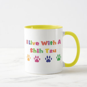 Caneca Eu Moro Com Um Shih Tzu